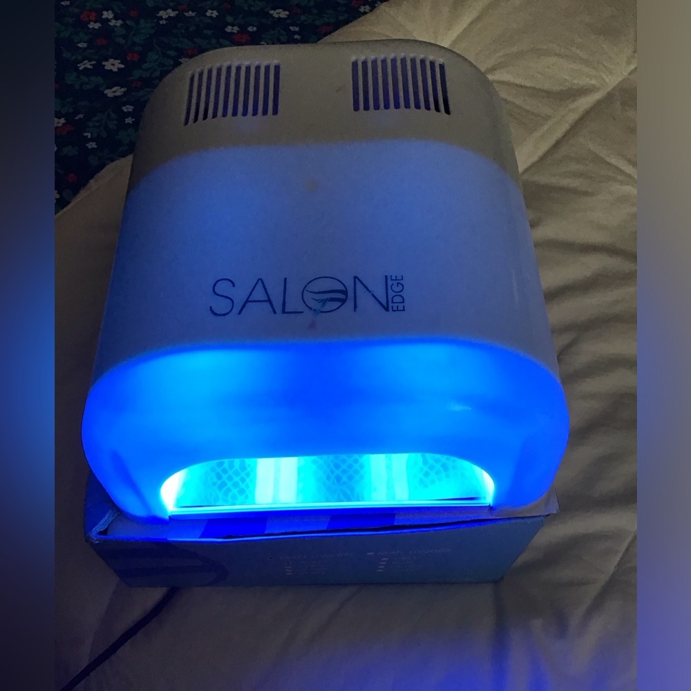 Salon Edge Top  UV Curing Lamp Acrylic Gel Nail Shellac Polish Dryer Light TIMER